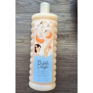 Avon Bubble Delight Vanilla‎ Peach Blossom Bubble Bath 24 Fl oz